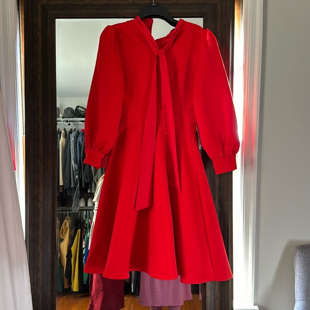 Ivy City Co Red Midi Dress